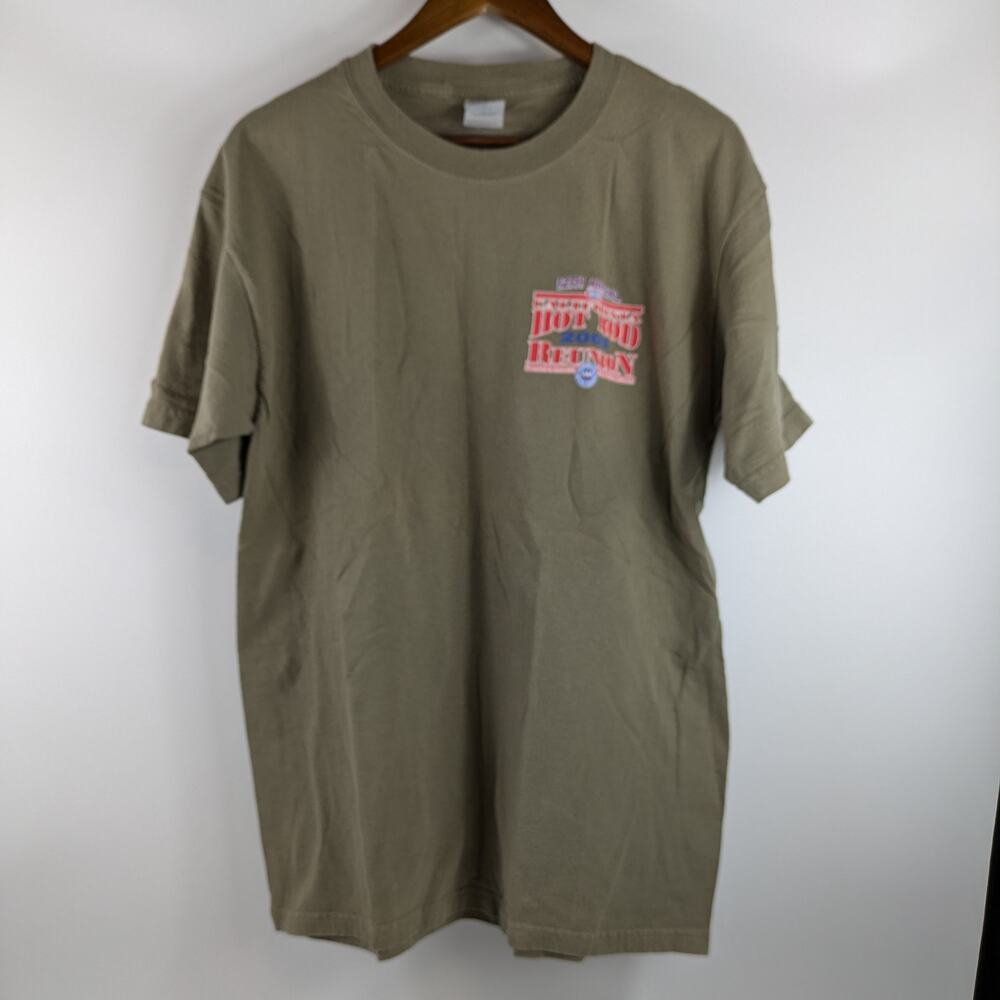 Vintage 2003 Mens Drag Racing L T-Shirt 12th NHRA Hot Rods AAA Auto Club Reunion